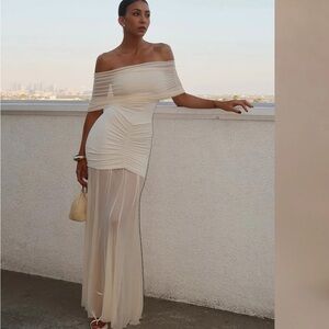 Meshki Caspian Dress - Ivory